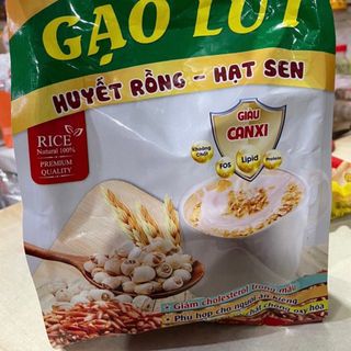 ngũ cốc gạo Lứt huyết rồng hạt sen uống liền - bịch 400g (16gói x 25g) - Life's Food