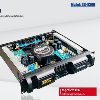 Cục Đẩy Sông Suất 24 Sò SB9300 – Main Công Suất 2 Kênh Và 8 Tụ Đánh Được Loa Bass 25, Bass30