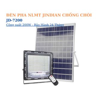Đèn Pha Năng Lượng Mặt Trời 200W Jindian JD-7200 Chống Chói - Bảo Hành 24 Tháng giá sỉ