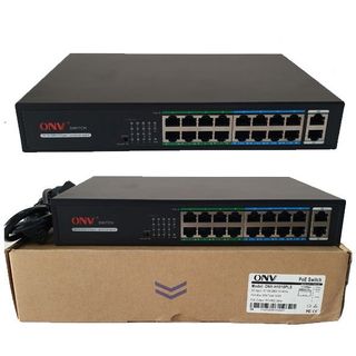 Switch Poe 16 Port ONV H1016PLS 16x10/100M PoE Port + 2 Uplink Port