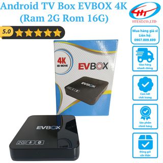 Android TV Box EVBOX chuẩn 4K (Ram 2G Rom 16G) Kết nối Bluetooth giá sỉ