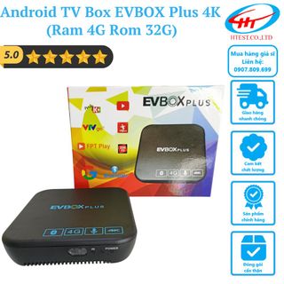 Android TV Box EVBOX Plus chuẩn 4K (Ram 4G Rom 32G) Kết nối Bluetooth giá sỉ