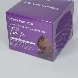 Kem Body Tía Tô- Kem dưỡng trắng da toàn thân tía tô tony 180g trắng mịn, trắng thật & không lộ vân kem