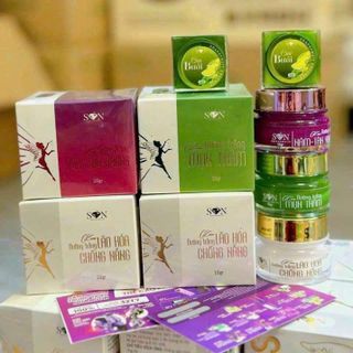 Combo Kem Face Tím Nám Tàn Nhang + Kem Face Dưỡng Trắng SON Cosmetic Nguyễn Tiên