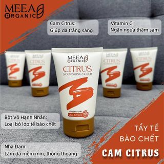 Tẩy Tế bào Chết Cam Cho Da Mặt CiTrus Meea Ogarnic Chính hãng