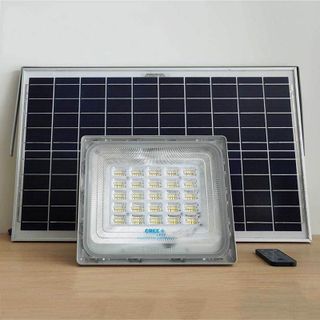 Đèn Pha Năng Lượng Mặt Trời Blue Carbon BCT-WW4.0 Công Suất 300W - Khung Nhôm Mặt Kính Cường Lực - Chip LED Cree USA - Bảo Hành 5 Năm
