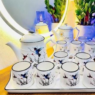 BỘ BÌNH TRÀ SÀNH SỨ 6 LY CAO CẤP