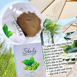 Cà Phê Xanh Sbody - Green Coffee - hộp 12 gói