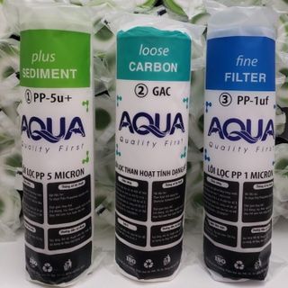 Bộ 3 lõi lọc nước AQua dành cho máy lọc gia đình