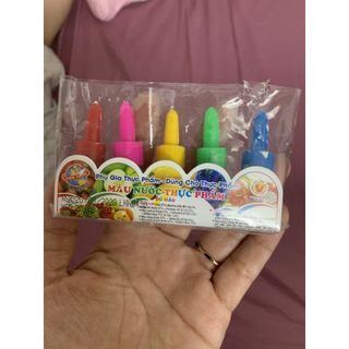 Lốc 5 màu thực phẩm mini 5ml