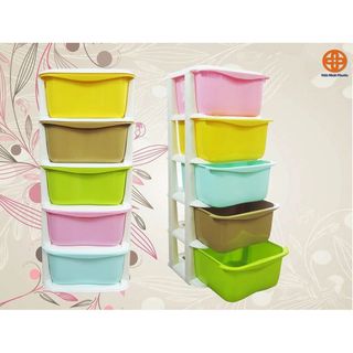 Tủ nhựa đa sắc 5 tầng
