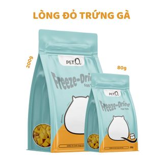Thức ăn cho Chó, Mèo - Thức ăn đông khô cho thú cưng PetQ, giữ nguyên 100% chất dinh dưỡng.
