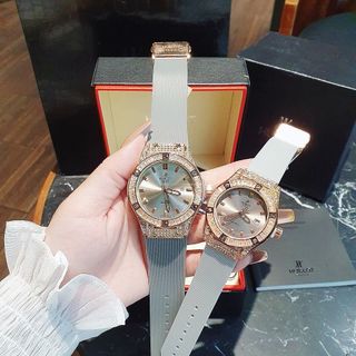 HOT SALE: ĐỒNG HỒ NAM NỮ THỜI TRANG HUB ĐÁ VUÔNG 1
