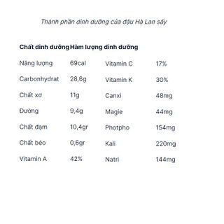 Đậu Hà lan sấy giòn vị muối giòn rụm ăn kiêng, giảm cân túi 500g CTB638 - BECHIP