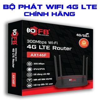 Phát WIFI4G LTE FB-Link AX146F (4 anten, 32 user, 4 LAN) giá sỉ