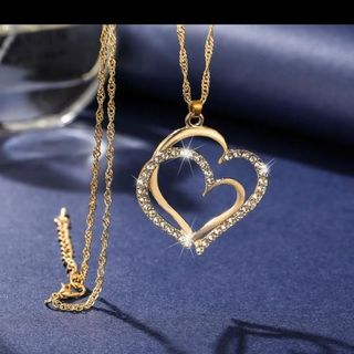 Set nữ trang titan mạ vàng 18k hình trái tim