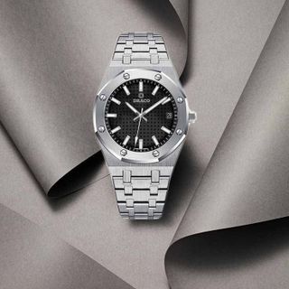 Đồng Hồ Nam - Thương Hiệu DRACO D22-DR04 “Revolution Watch” đen kim loại bạc