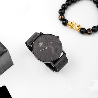 Đồng Hồ Nam - Thương Hiệu DRACO D22-ST03 "Vietnamese Boy" viền đen dây lưới Đen