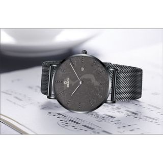 Đồng Hồ Nam - Thương Hiệu DRACO D22-ST03 "Vietnamese Boy" viền đen dây lưới Đen