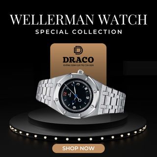 Đồng Hồ Nam - Thương Hiệu DRACO D22-DR05 “Wellerman” đen kim loại bạc