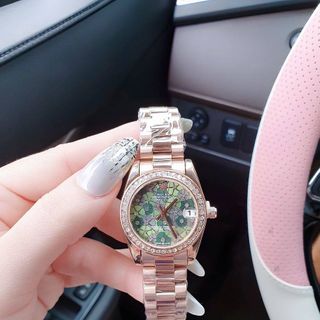 ĐỒNG HỒ NỮ TRUNG CẤP RÔ.LEX MẶT HOA