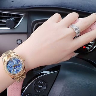 ĐỒNG HỒ NỮ TRUNG CẤP RÔ.LEX MẶT HOA