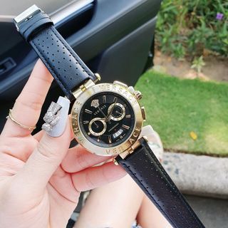 ĐỒNG HỒ NAM TRUNG CẤP VESAC.E DÂY DA ĐEN