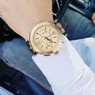ĐỒNG HỒ NAM TRUNG CẤP VESAC.E DÂY DA ĐEN