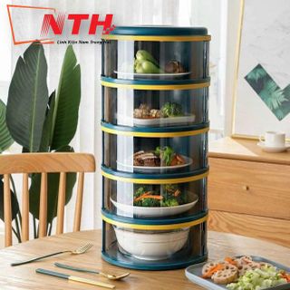 LỒNG BÀN 5 TẦNG XANH GẤP GỌN