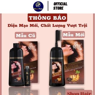 Dầu Gội Phủ Bạc SIN HAIR Nhật Bản 500ML - Thảo Dược Nhuộm Đen Tóc Nâu Tóc Nhân Sâm Nhật Bản