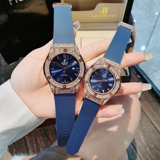 HOT SALE: ĐỒNG HỒ COUPLE THỜI TRANG HUB 2 VIỀN HỘT 1