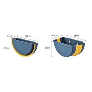 Thùng rác tròn đa năng gấp gọn treo kẹp tủ bếp nhựa dẻo siêu bền cho căn nhà