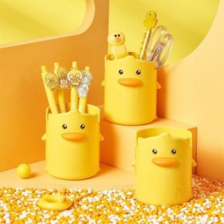 Ống cắm bút vịt vàng