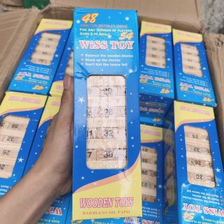 Đồ chơi rút gỗ cỡ lớn kèm xúc xắc