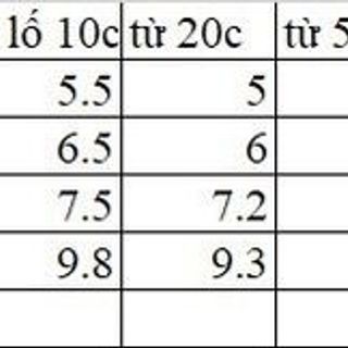 Túi quà dọc giá trên ảnh từng size