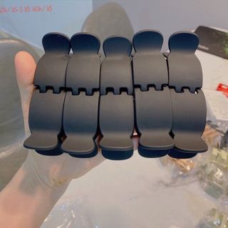 Kẹp tóc, gấp tóc 3 răng, 5 răng nhám đen lố 12 cái