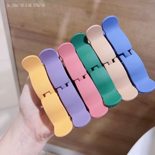 Kẹp tóc, gấp tóc 3 răng, 5 răng nhám màu lố 12 cái