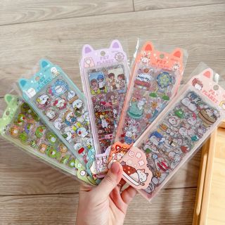 Sticker 10 tấm thú Pet planet (mix mẫu)