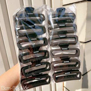 Cào tóc, kẹp tóc chữ nhật Min đen lố 12 cái