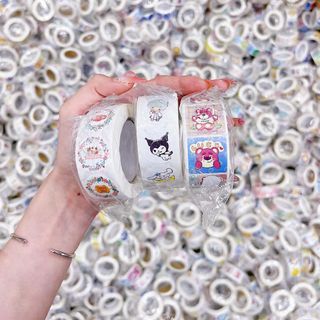 Sticker cuộn đủ mẫu-cuộn 500 miếng