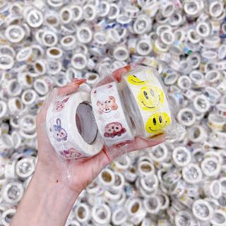 Sticker cuộn đủ mẫu-cuộn 500 miếng