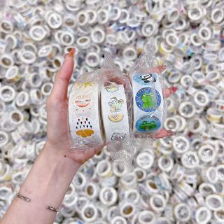 Sticker cuộn đủ mẫu-cuộn 500 miếng