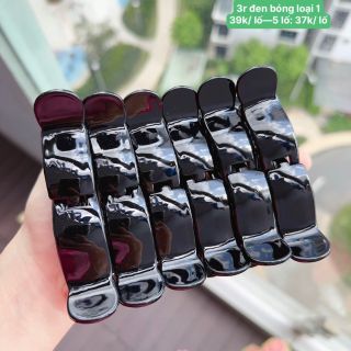 Kẹp tóc, gấp tóc 3 răng, 5 răng đen bóng lố 12 cái