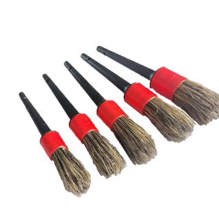 Bộ cọ lông thú 5 cây loại xịn chịu hóa chất Taiwan chổi cọ rửa đa năng vệ sinh nội thất ô tô quét khe kẽ