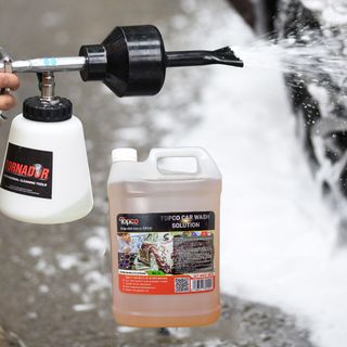 Nước rửa xe bọt tuyết rửa xe ô tô xe máy an toàn da tay Topco dung dịch xà bông rửa xe