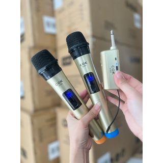 Bộ 2 Micro Không Dây COK U-03 Bảo Hành 12 tháng Micro Chuyên Dành Cho Mọi Loa Kéo Và Âm Ly Đổi Mới Trong Vòng 7 Ngày