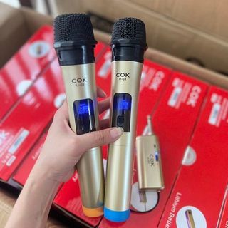 Bộ 2 Micro Không Dây COK U-03 Bảo Hành 12 tháng Micro Chuyên Dành Cho Mọi Loa Kéo Và Âm Ly Đổi Mới Trong Vòng 7 Ngày