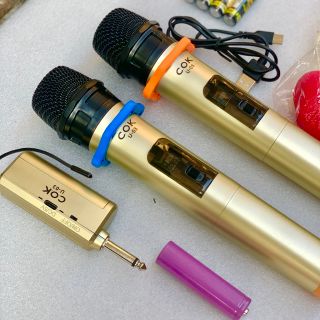 Bộ 2 Micro Không Dây COK U-03 Bảo Hành 12 tháng Micro Chuyên Dành Cho Mọi Loa Kéo Và Âm Ly Đổi Mới Trong Vòng 7 Ngày