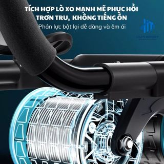 Con Lăn Trợ Lực, Con Lăn Tập Bụng Tại Nhà 2 Bánh Để Tay Phản Lực Tiện Dụng, Chất Liêu Cao Cấp