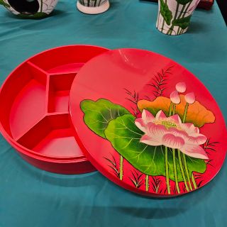 Hộp Mứt Sơn Mài Cao Cấp Thanh Bình Lê size 30.5x7.5 cm đựng hạt, mứt, bánh kẹo ngày Tết, trang trí, làm quà tặng ý nghĩa